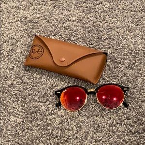 Ray bans red reflective